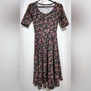 LuLaRoe Multicolor Patterned Dress